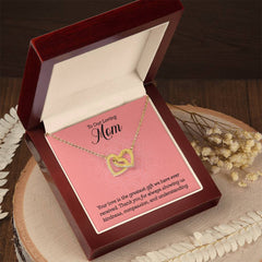 To Our Loving Mom Interlocking Hearts Necklace