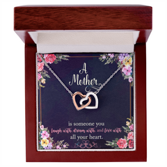 A Mother Interlocking Hearts Necklace