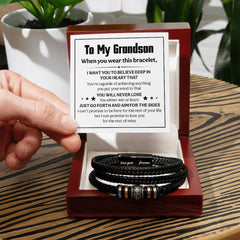 Love You Forever Believe Deep (To My Grandson) – Bracelet