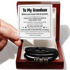 Love You Forever Believe Deep (To My Grandson) – Bracelet
