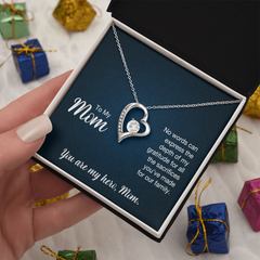 To My Mom, You  Are My Hero Forever Love Necklace